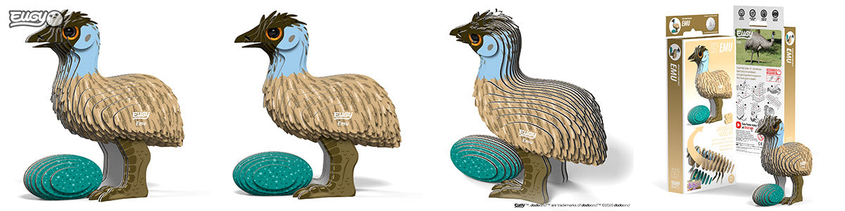 EUGY Emu - 3D Cardboard Model Kit