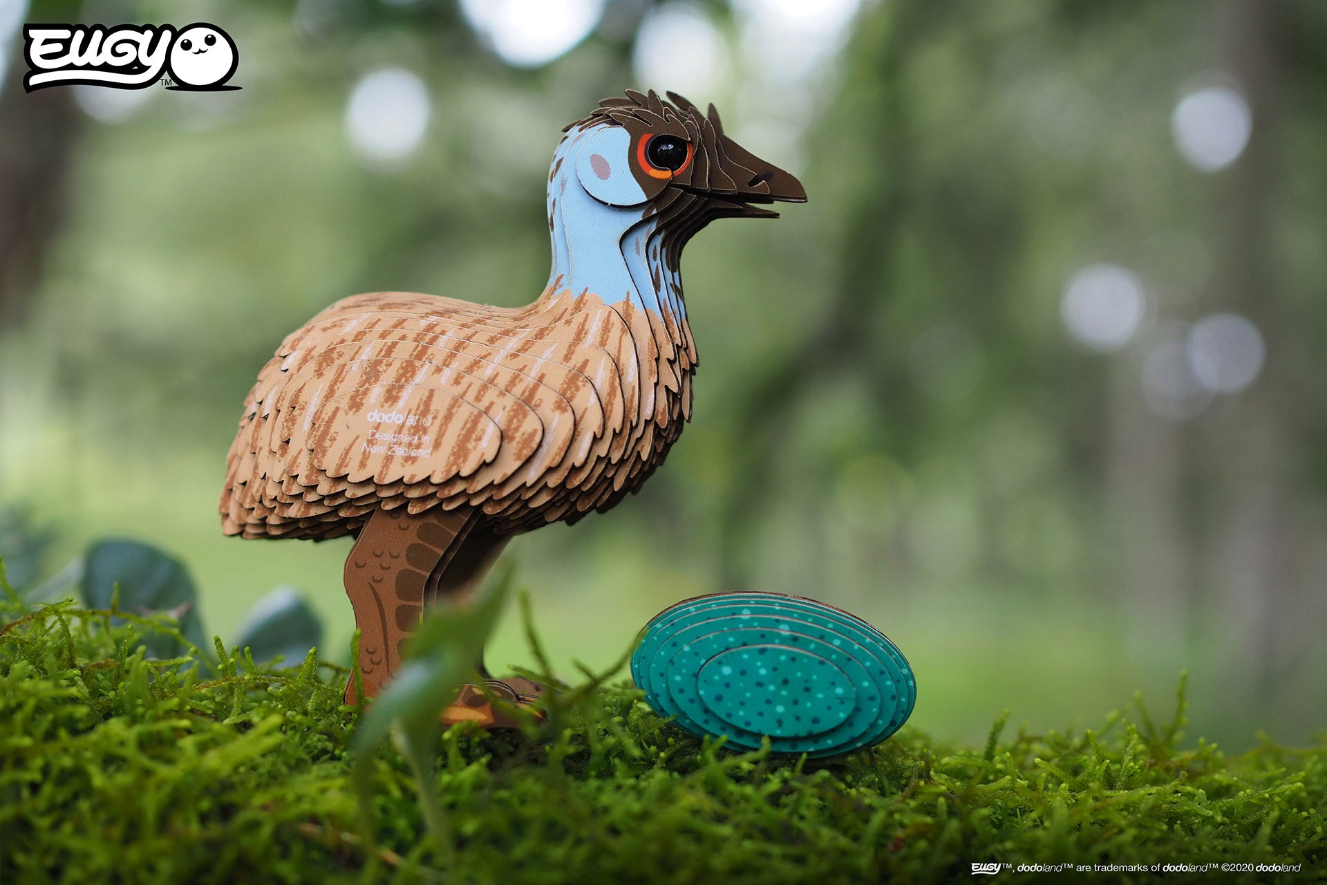 EUGY Emu - 3D Cardboard Model Kit
