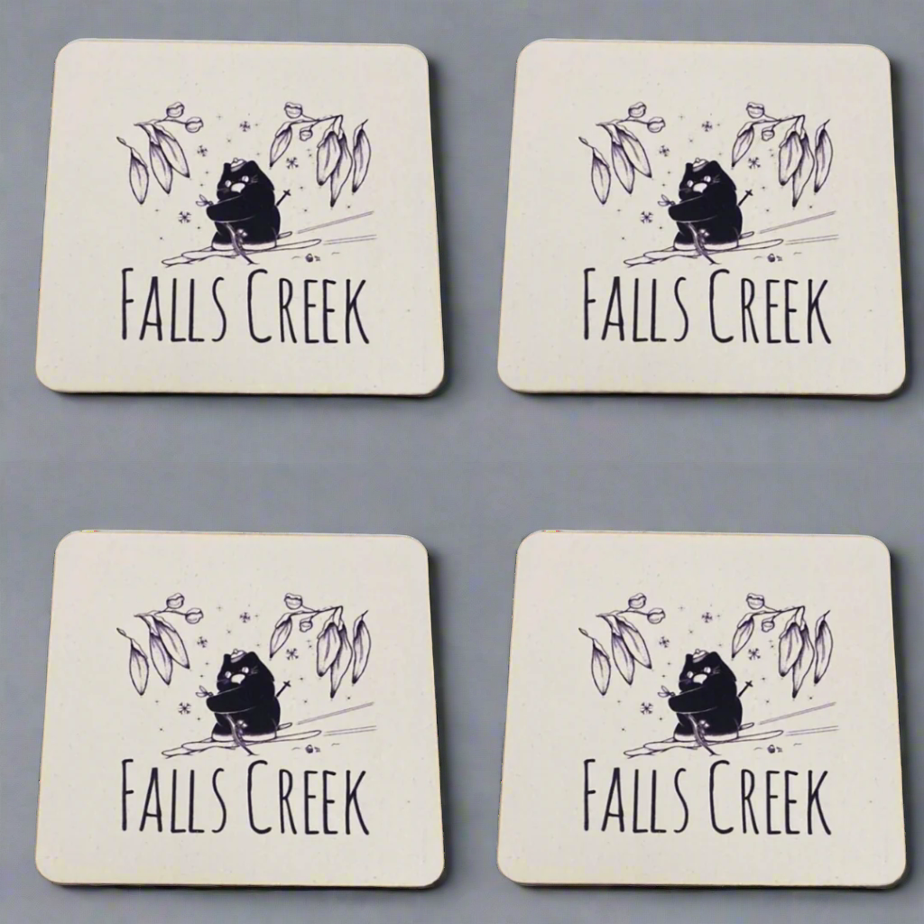 Skiing Wombat Falls Creek. 4 Coasters