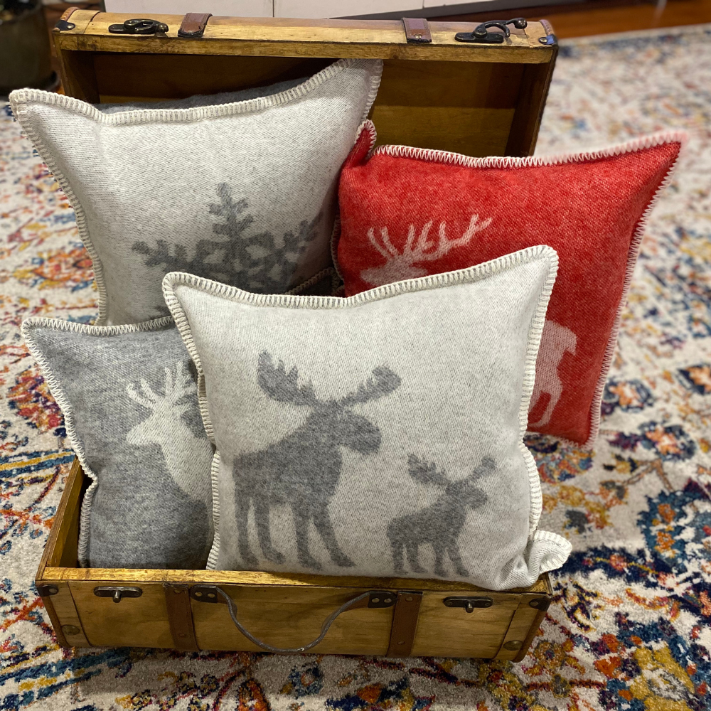 Red Deer Wool Cushion