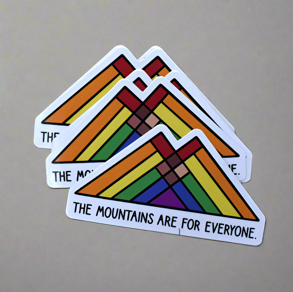 The Mountains Are For Everyone Sticker
