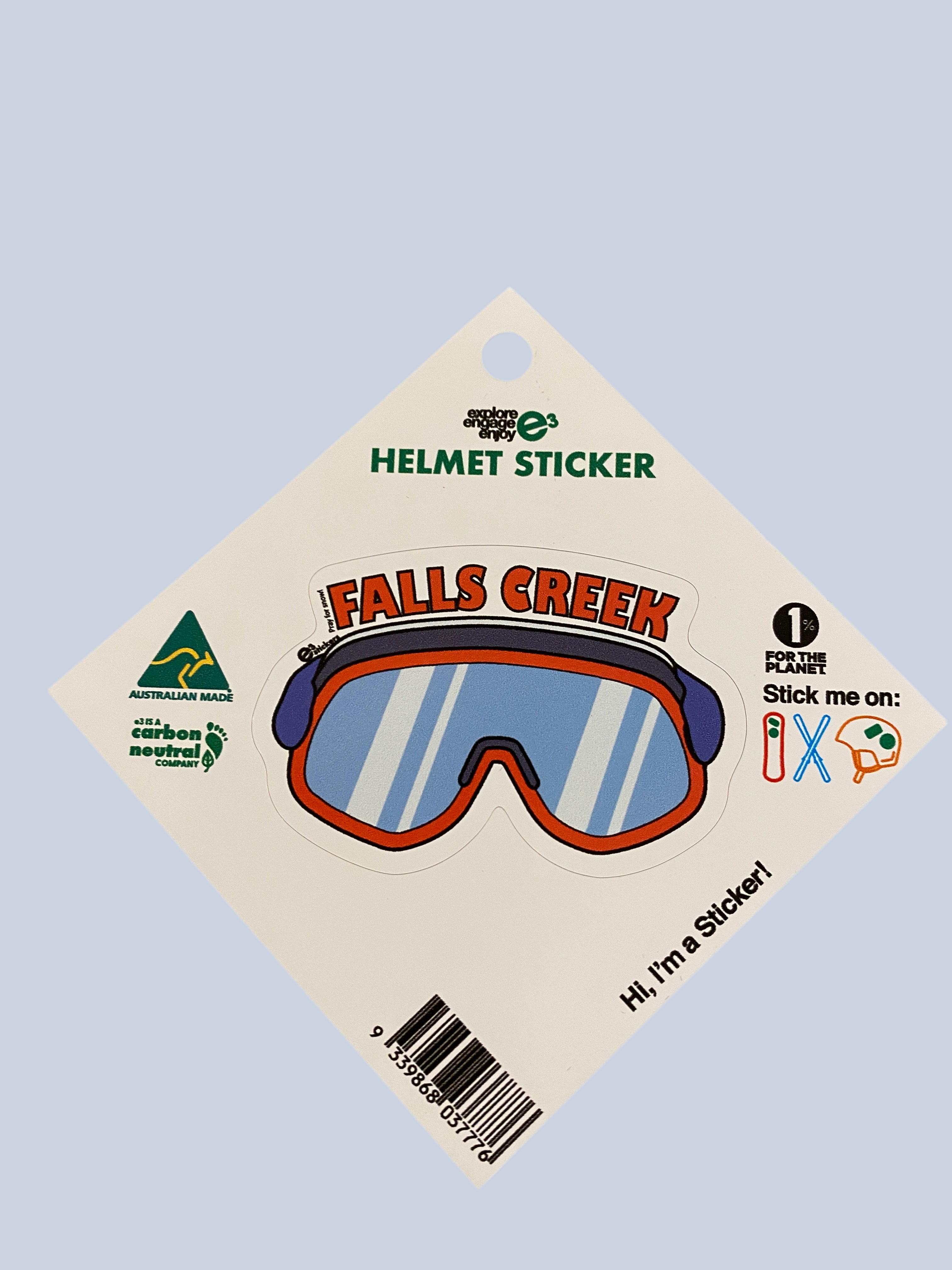 Falls Creek Goggles Helmet Sticker