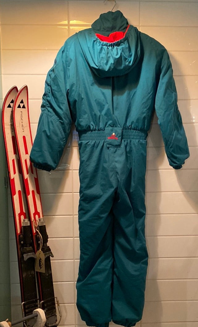 Vintage Obermeyer Green One Piece Ski Suit
