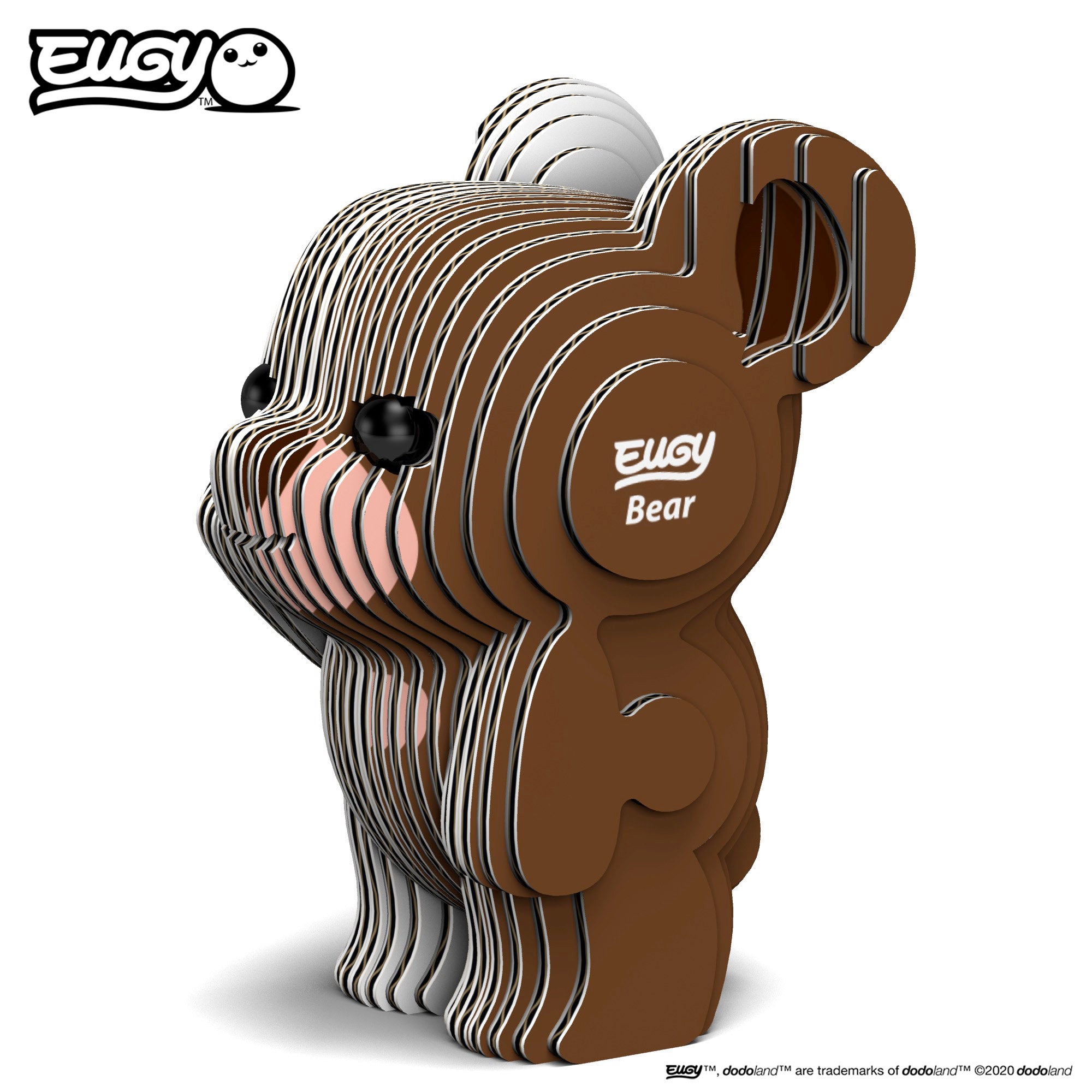 EUGY Bear - 3D Cardboard Model Kit
