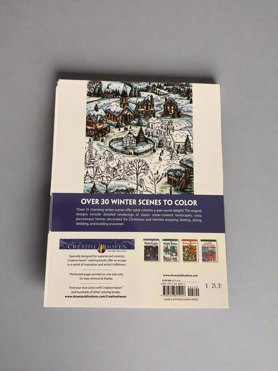 Winter Wonderland Colouring Book Back Cover