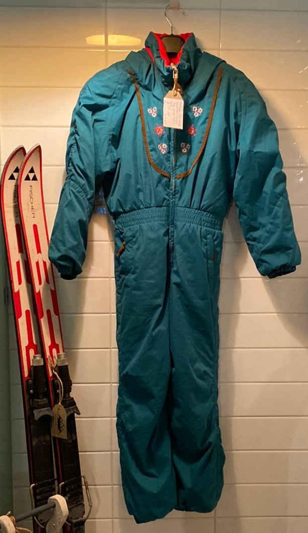 Vintage Obermeyer Green One Piece Ski Suit (Rent)