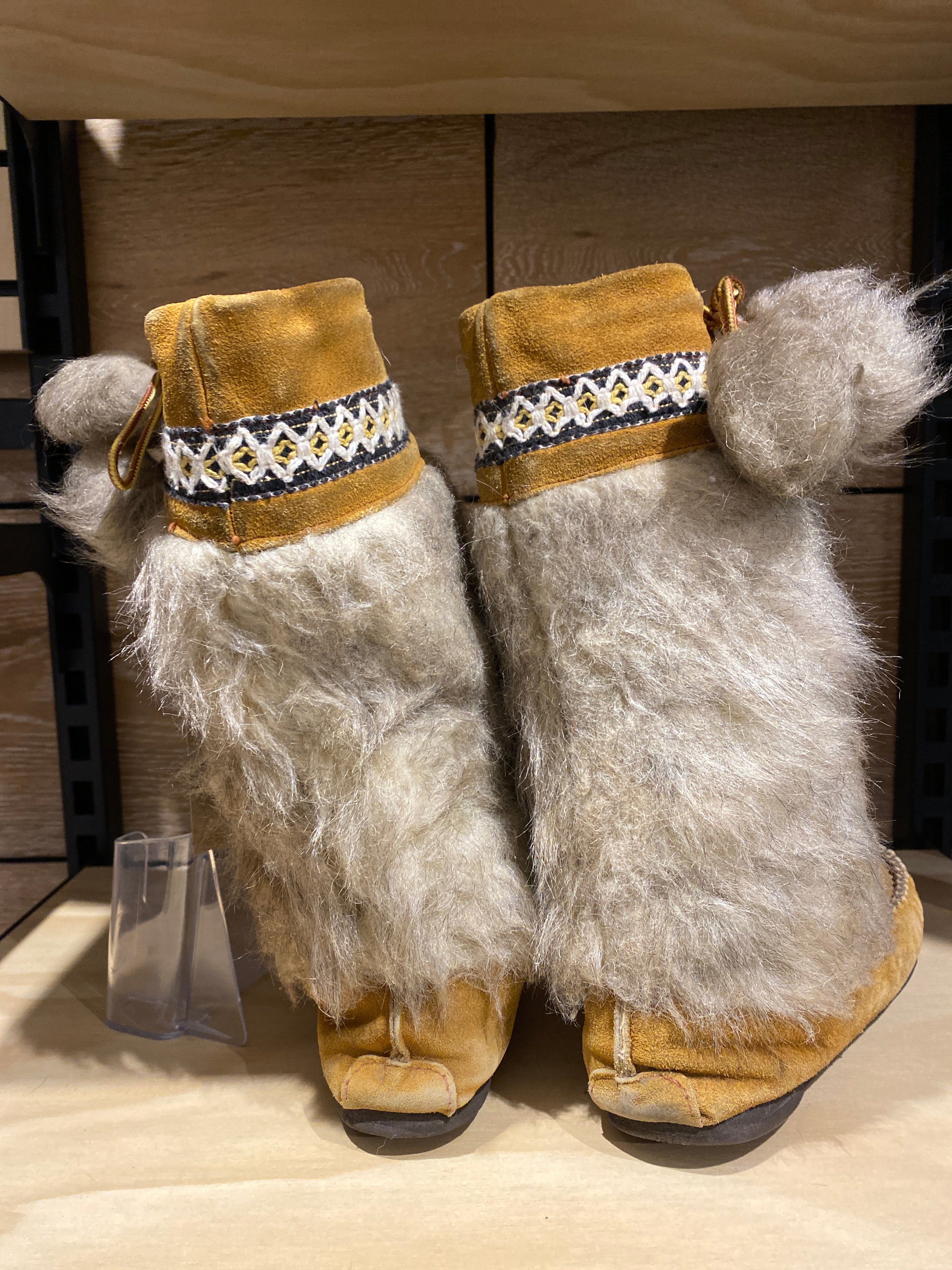 Vintage Bastien Bros MukLuk Suede & Fur Snow Boots