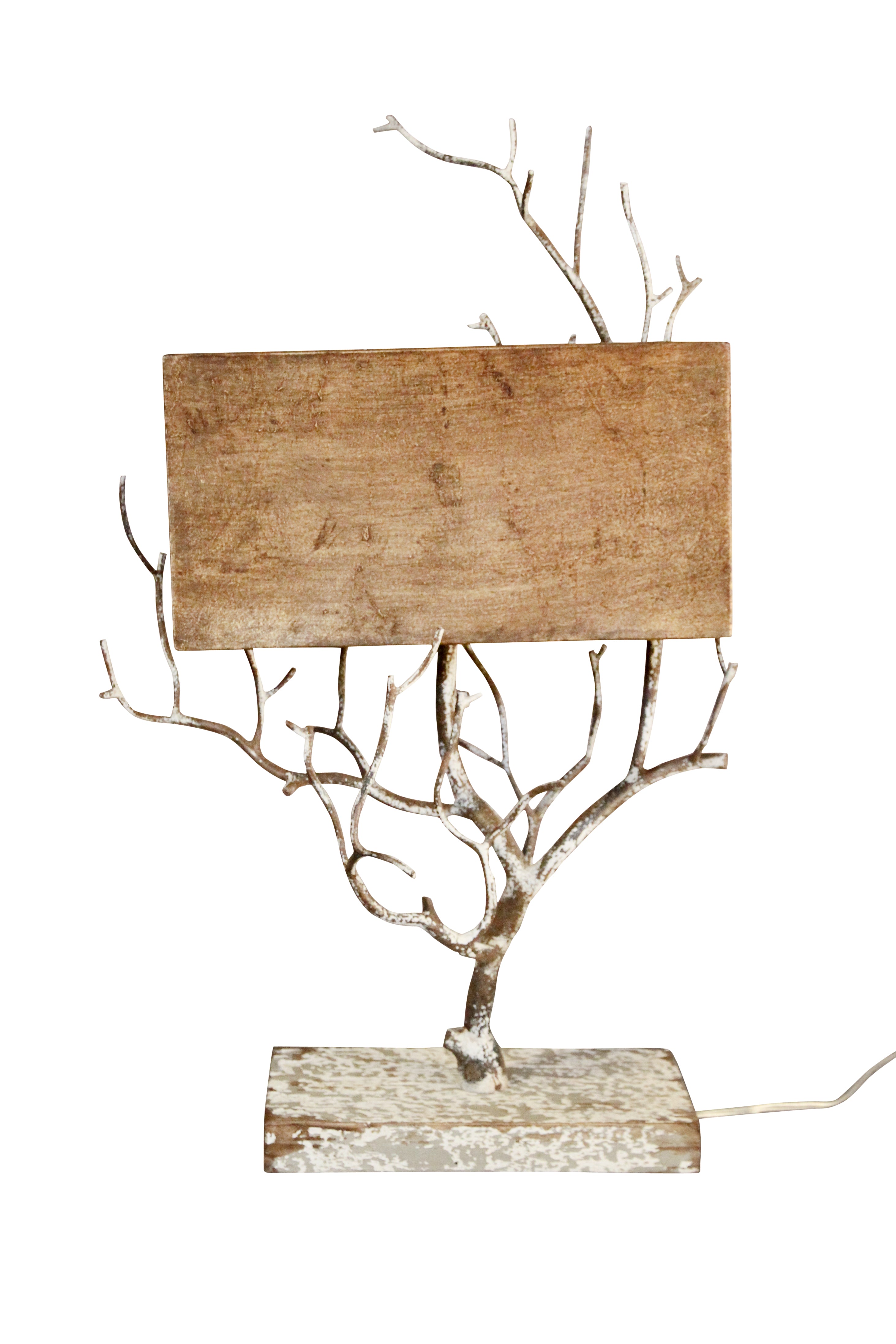 Branch Lamp with linen shade