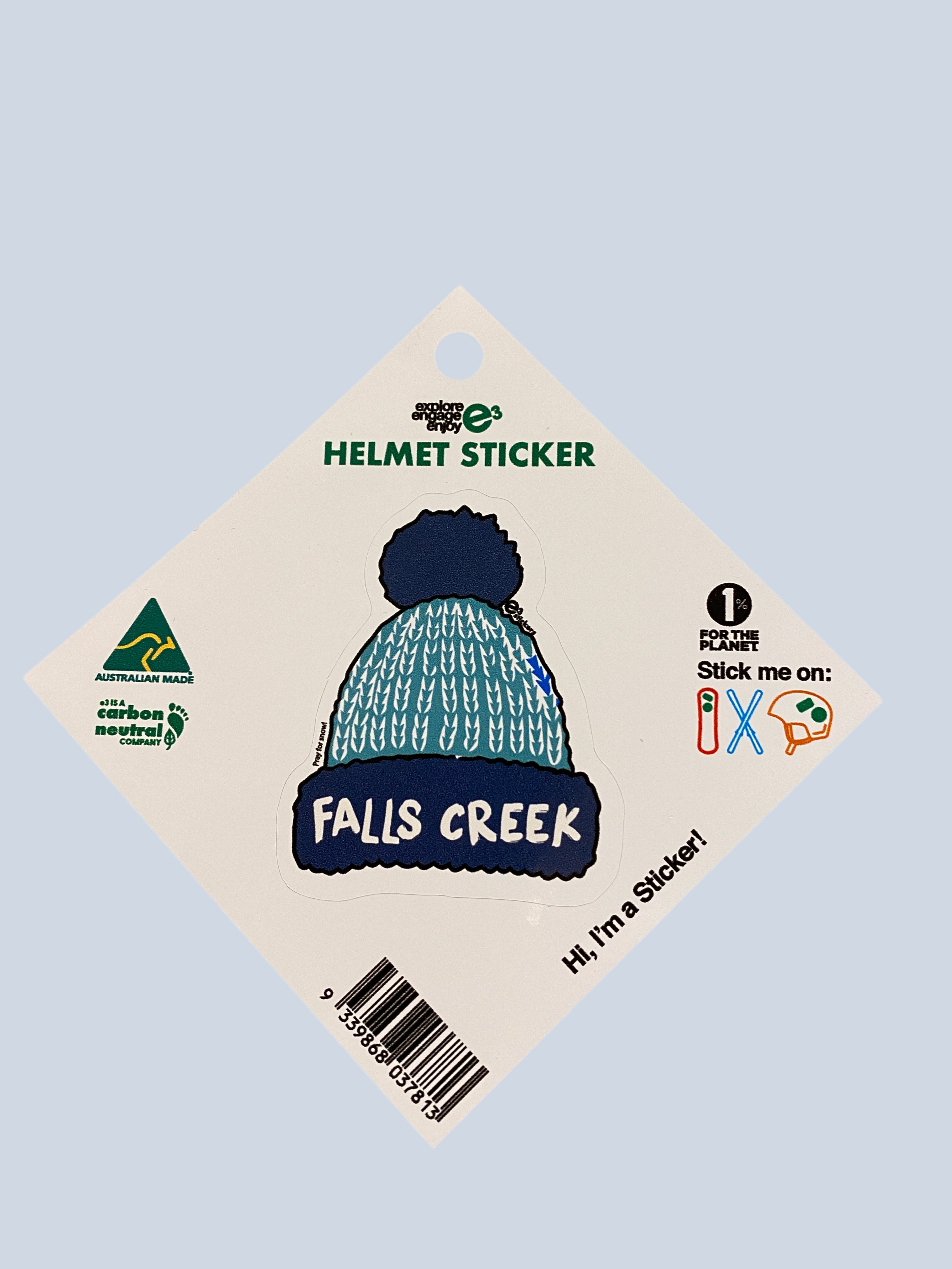 Falls Creek Beanie Helmet Sticker