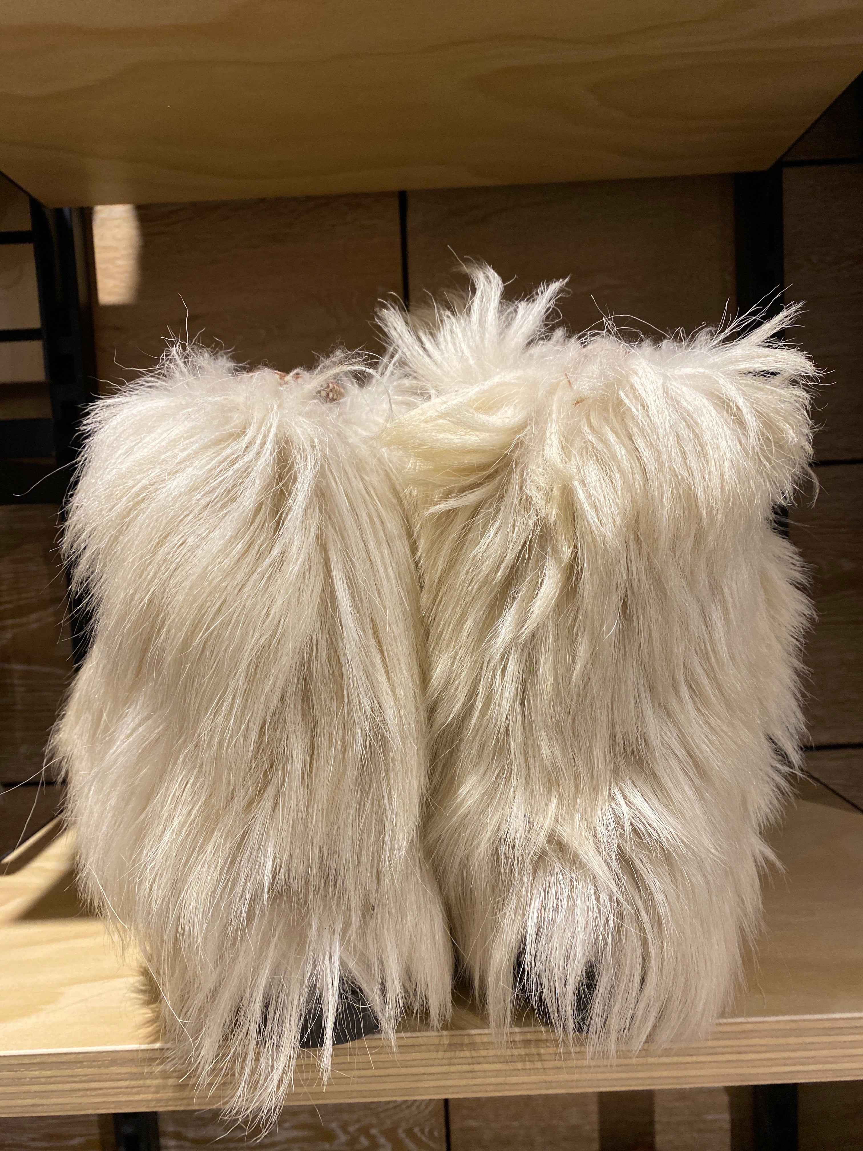 Vintage Kastinger Blonde Long Fur Après Snow Boots