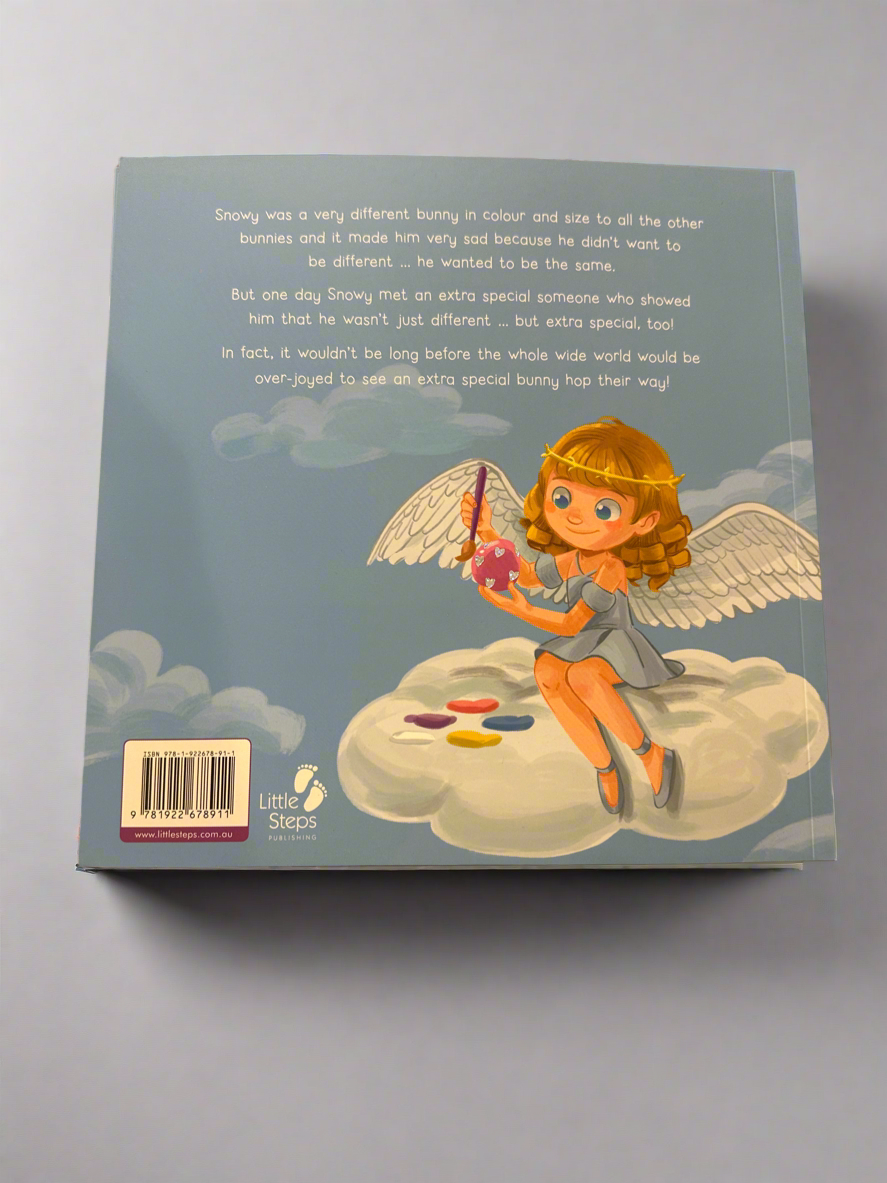 Snowy The Little Bunny Who Gave Joy To The World. Back Cover