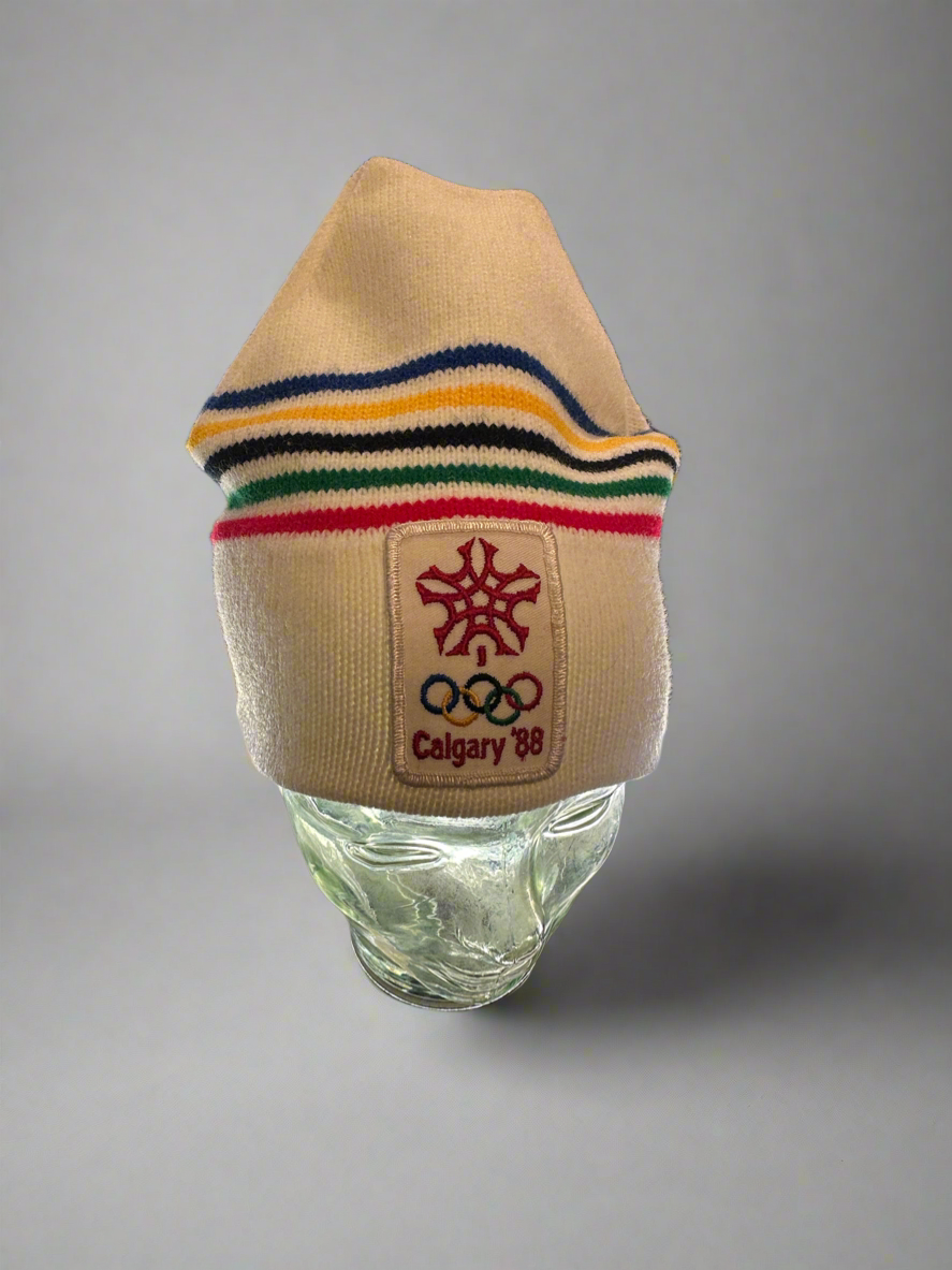 Calgary Winter Olympics ‘88 White Beanie