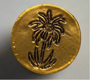 Edelweiss Brass Drawer Knob