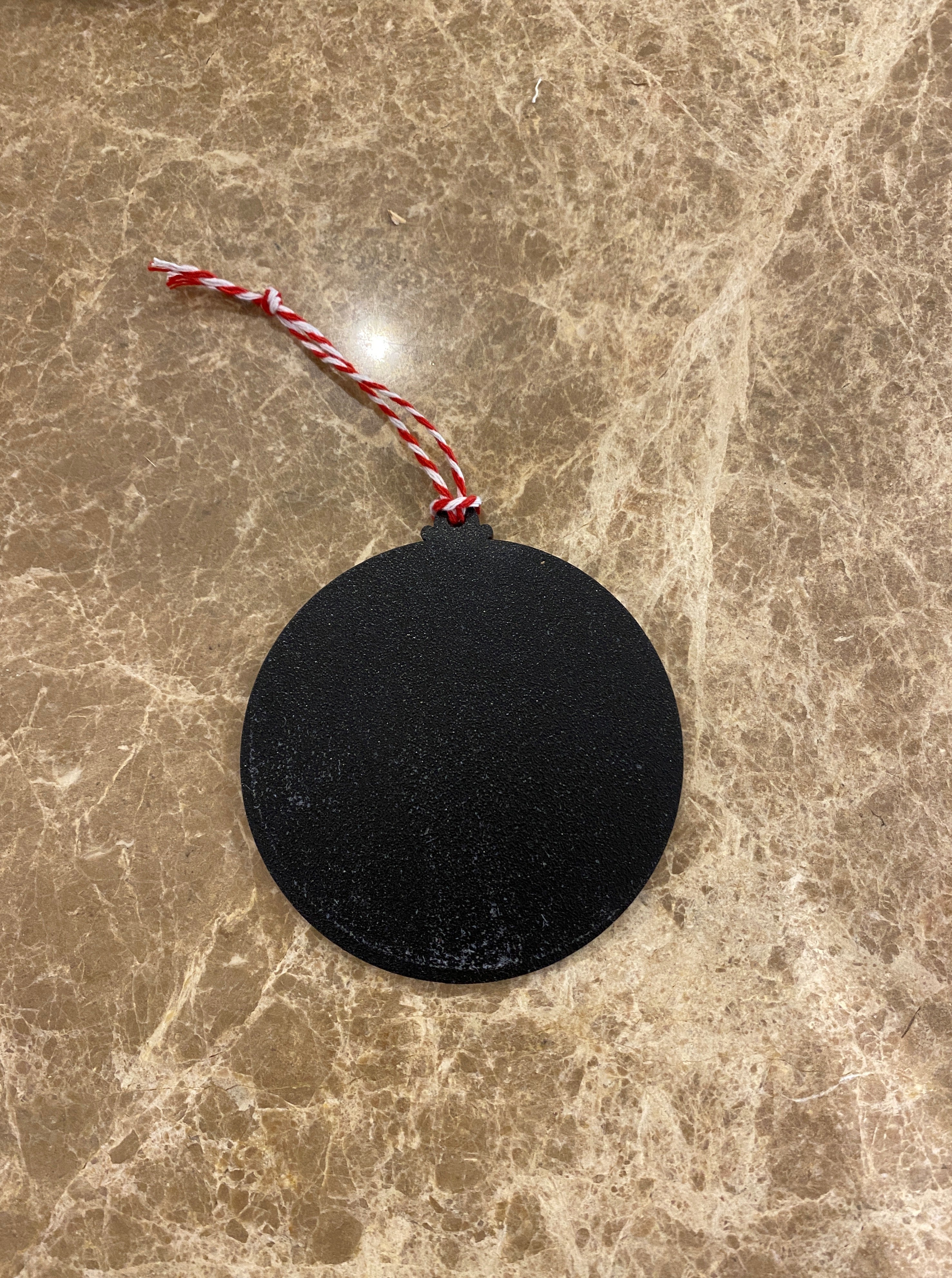 Falls Creek Vintager Snow Bauble. Back of Bauble
