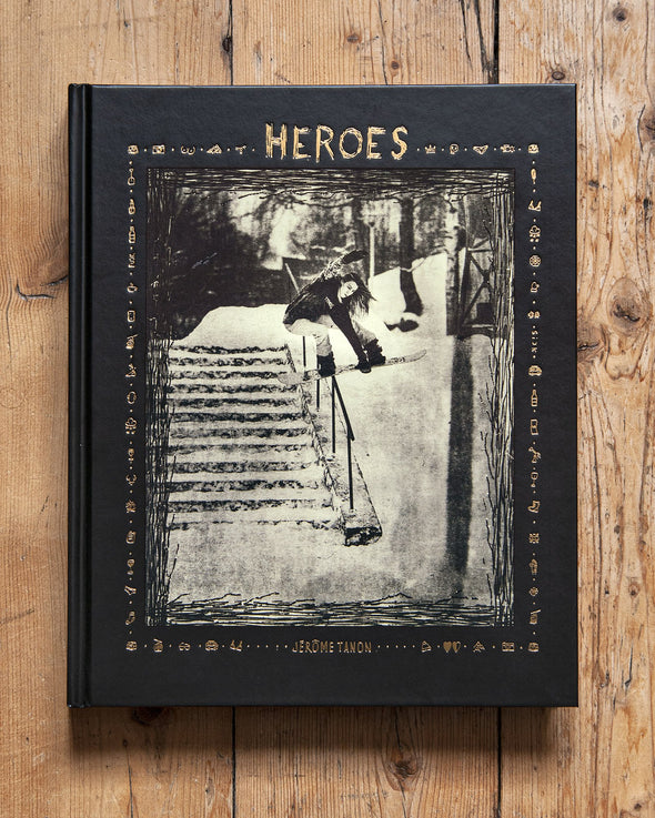 Heros: womne in snowboarding hardcover book. Front cover