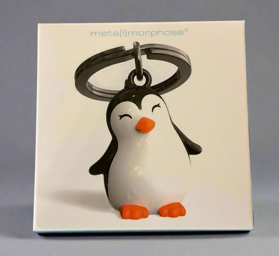 Metalmorphose Penguin Key Ring in box