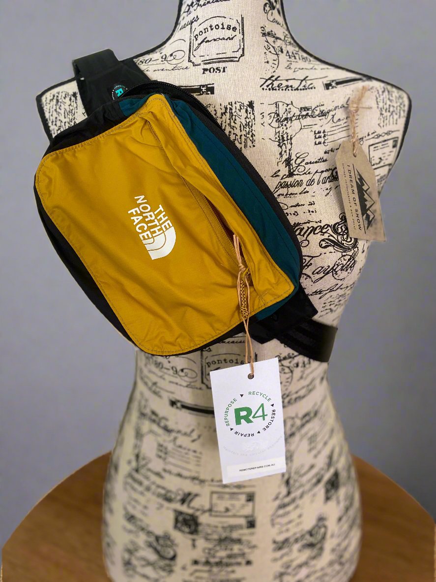 Yellow & Green North Face Bum Bag/Fanny Pack/Waist Bag