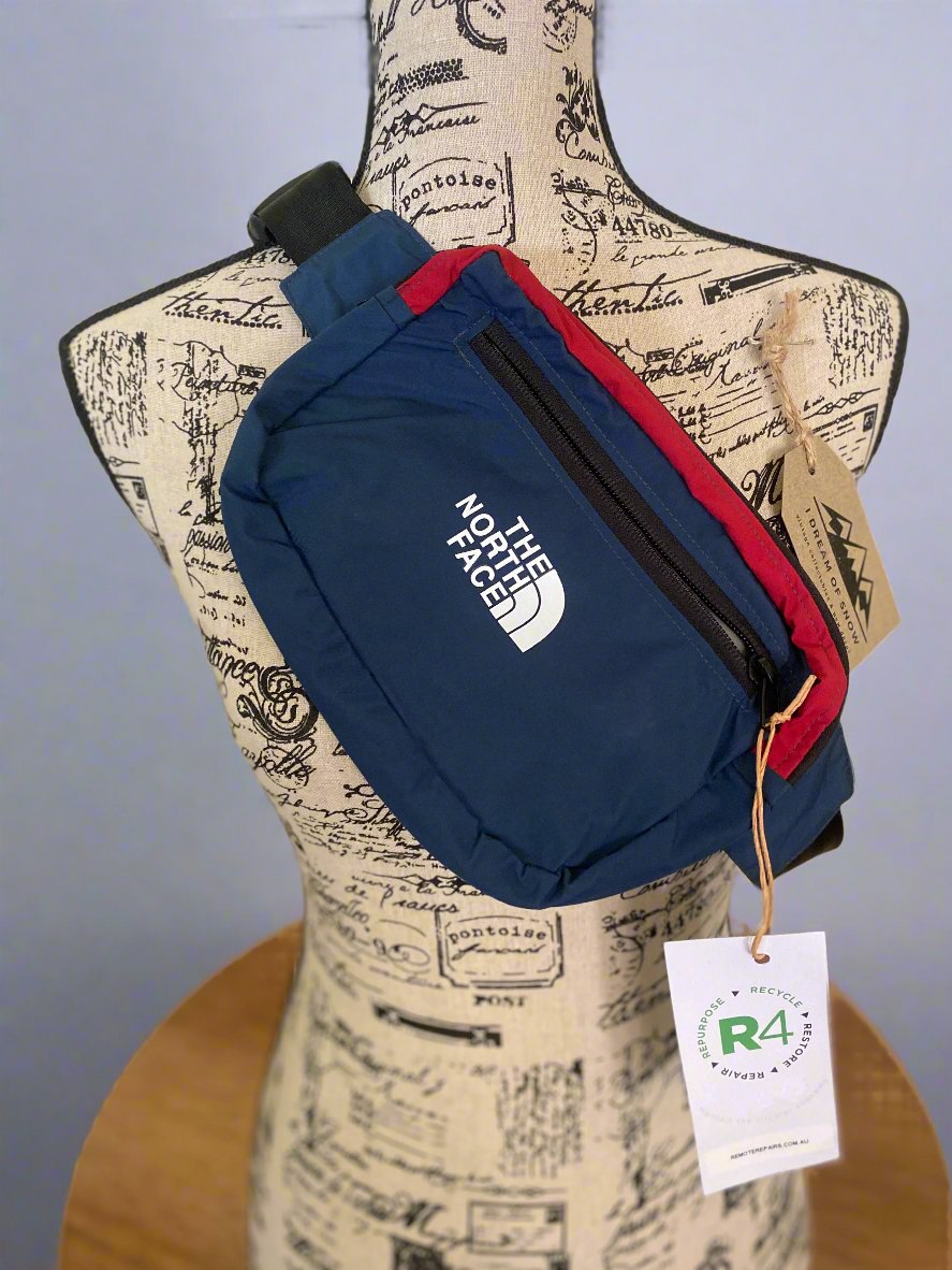 Navy Blue & Red North Face Bum Bag/Fanny Pack/Waist Bag