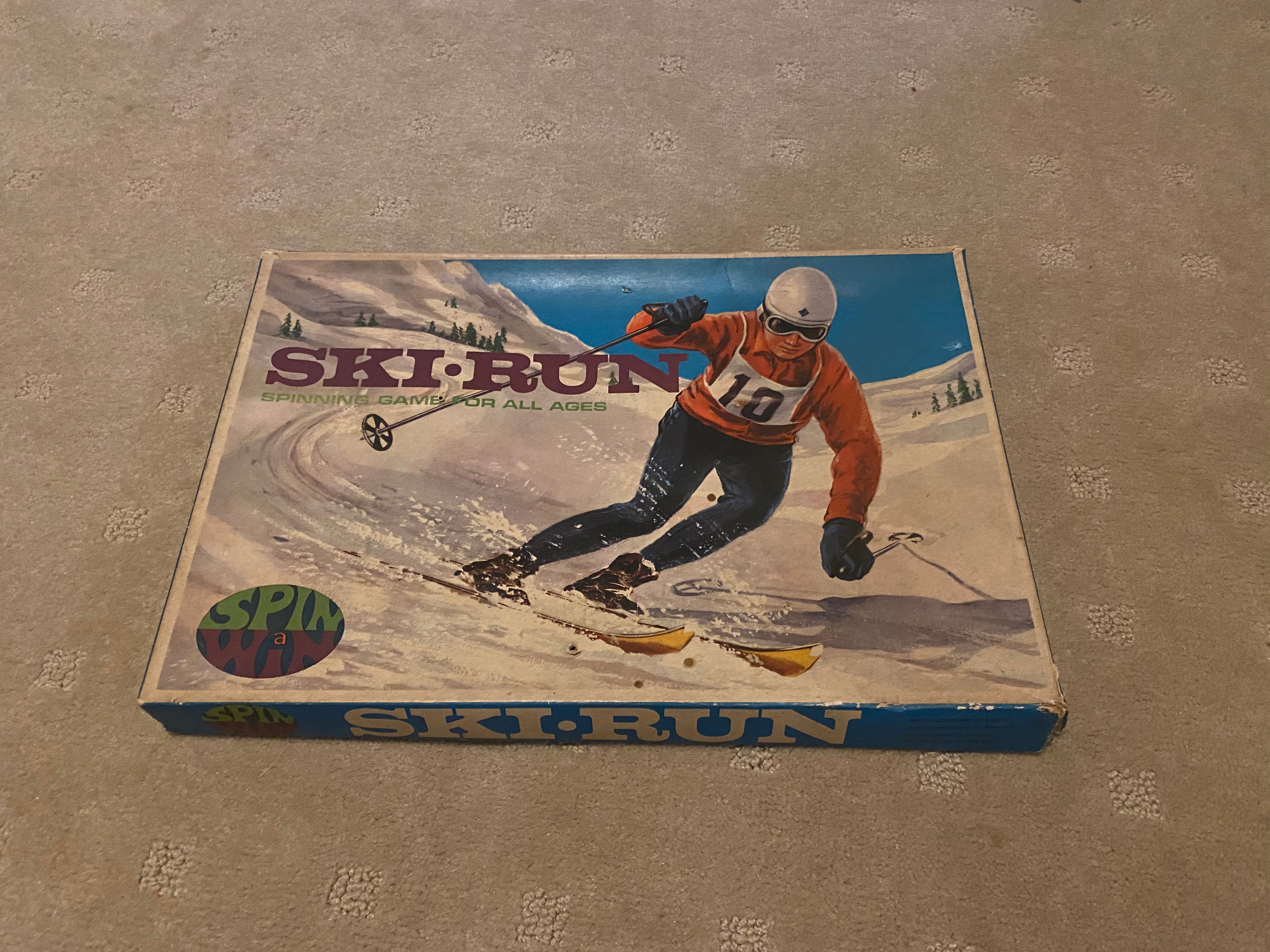 Vintage Ski Run: Spinning Game All Ages