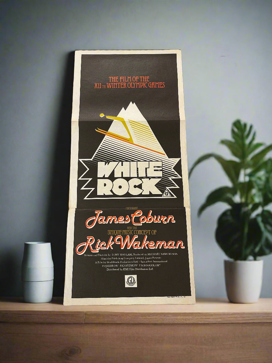 1976 White Rock The Film Of The XII Winter Olympic Games Original Movie Poster. v2