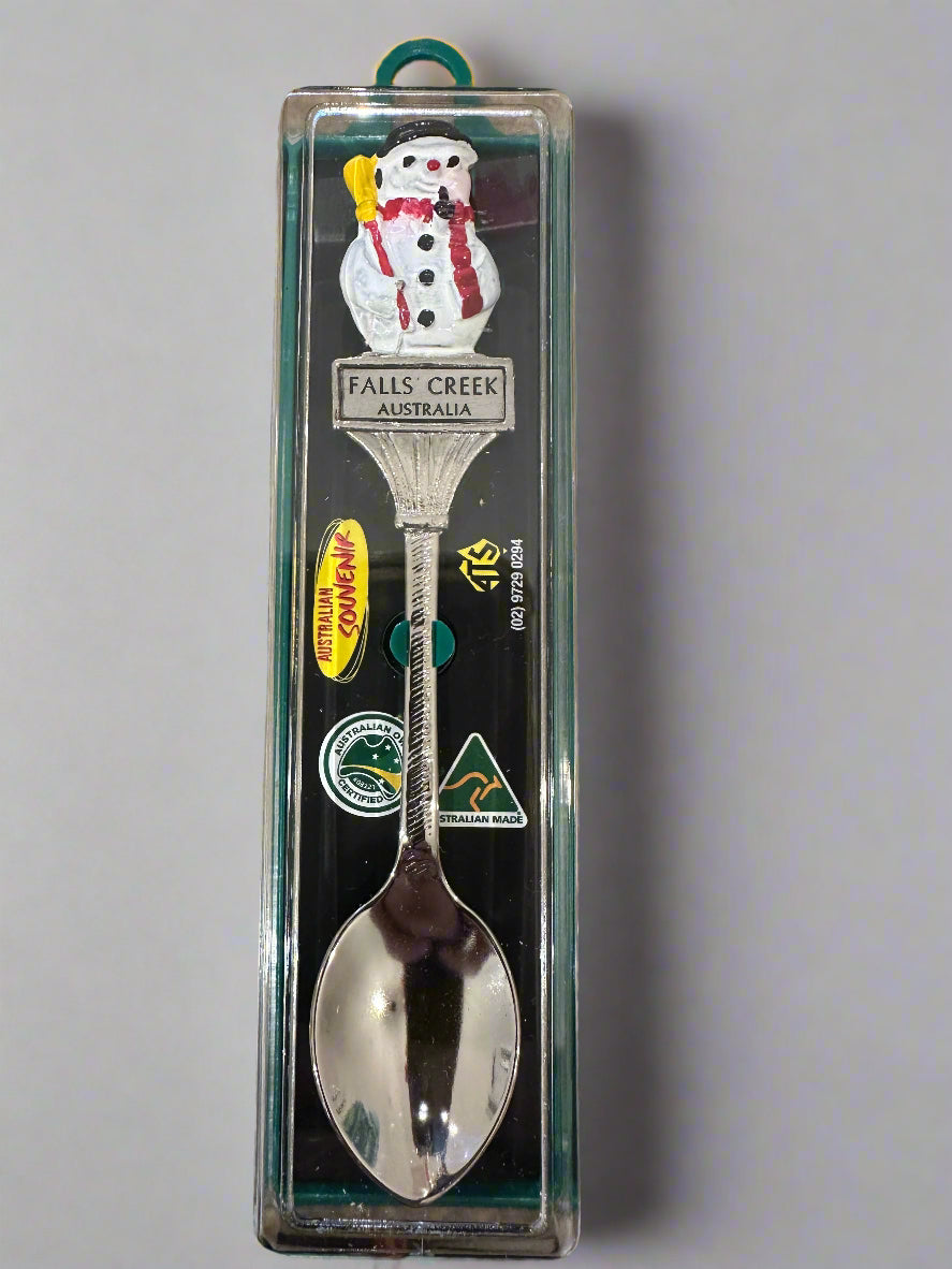 Retro Falls Creek Snowman Teaspoon