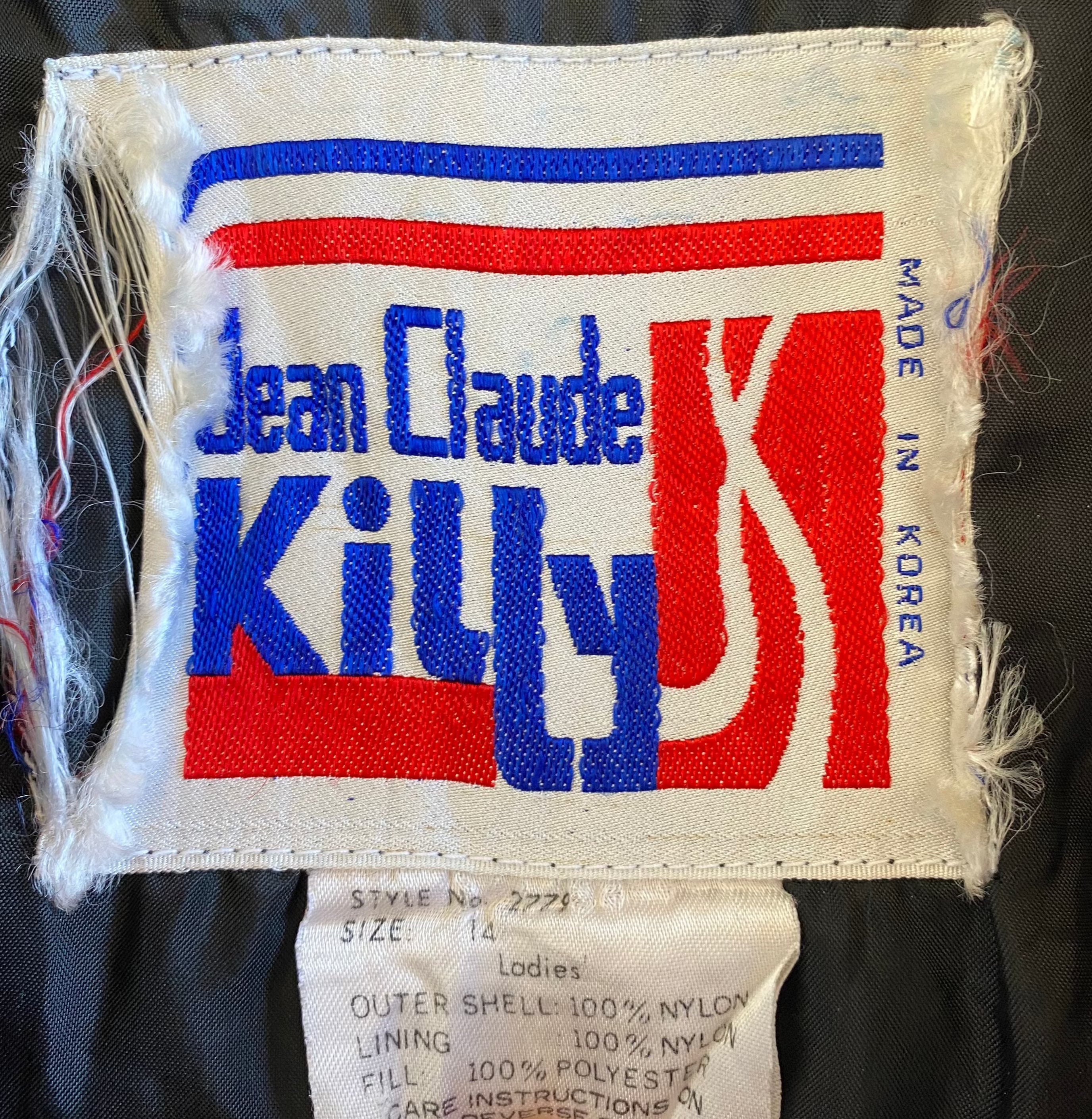 Vintage Jean-Claude Killy Black, White & Grey Jacket