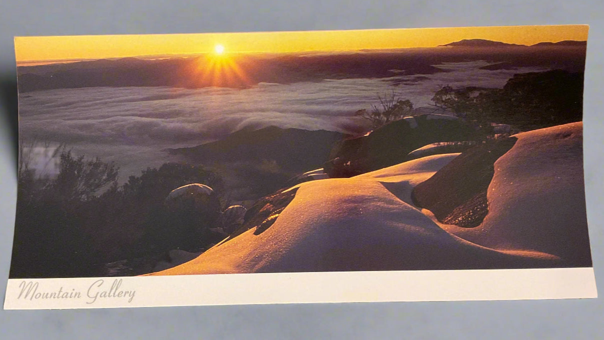 Mountain Magic; Sunset. Large Colour Postcard. Mountain Gallery