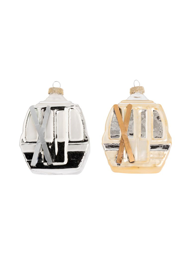 Gold & Silver Gondola Hanging Ornaments