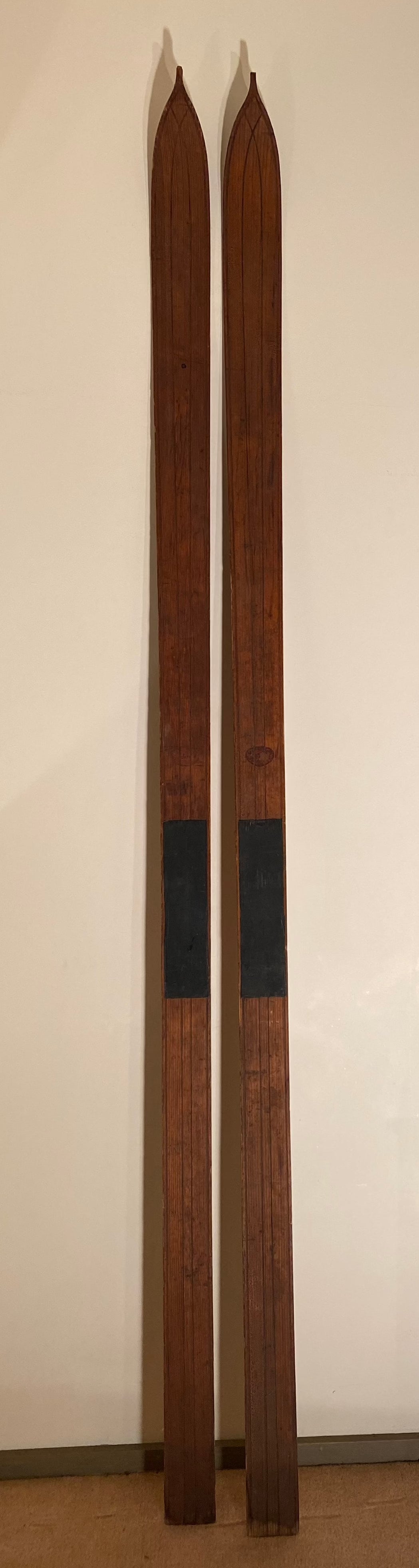 Strand Wooden Skis front view