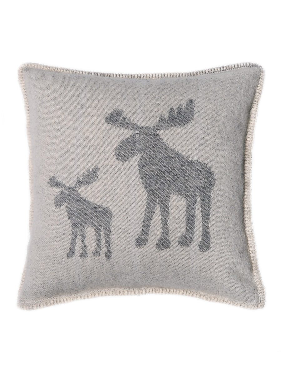 Grey Moose Wool Cushion