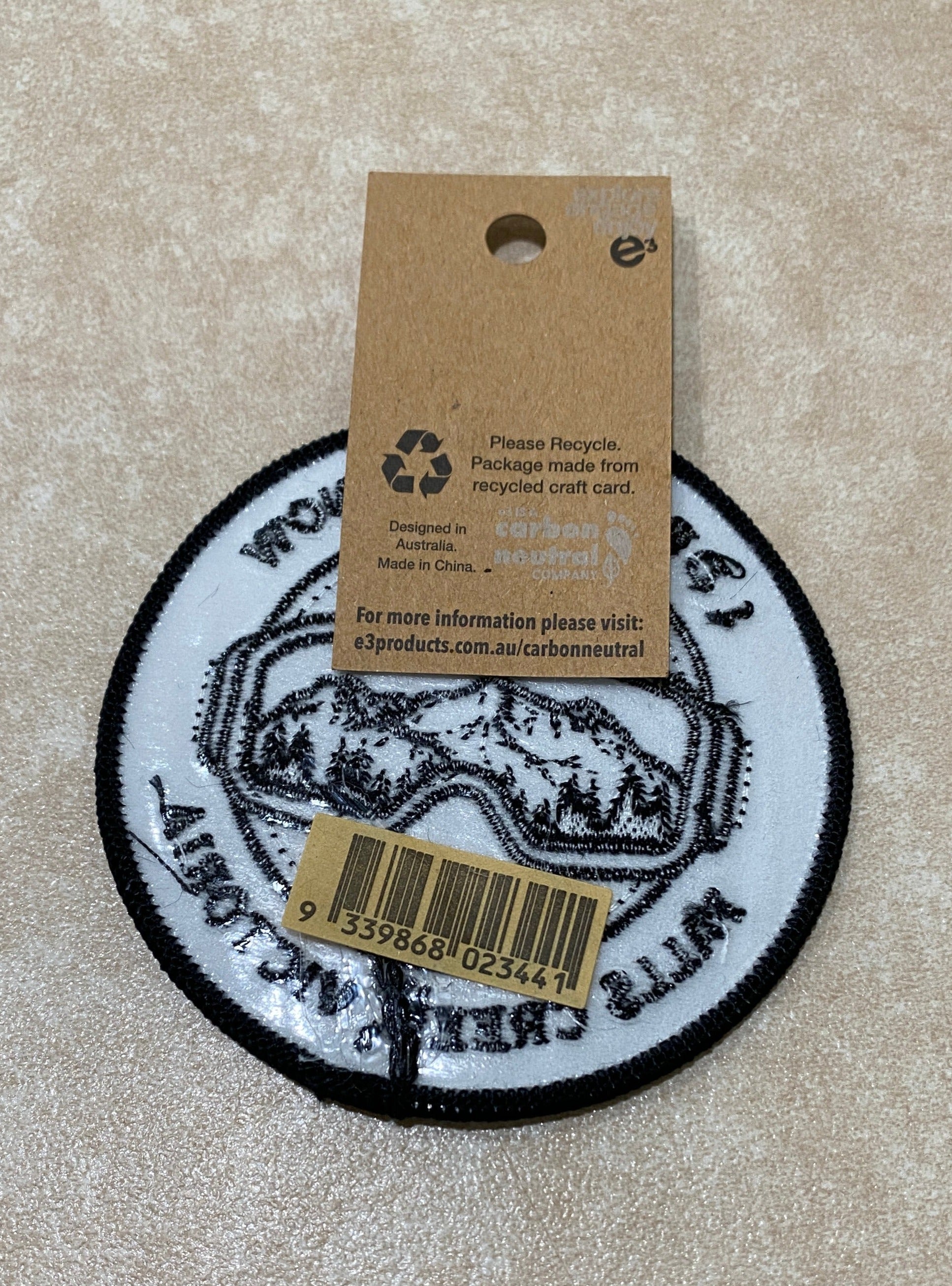 e3 Falls Creek I dream of snow Fabric Patch Back