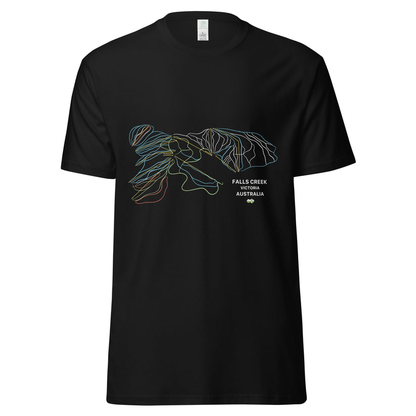 Falls Creek Mountain Map Organic T-Shirt