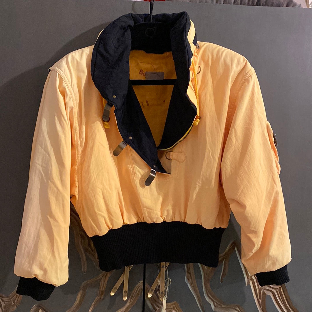 Vintage Bogner Yellow & Black Batwing Jacket