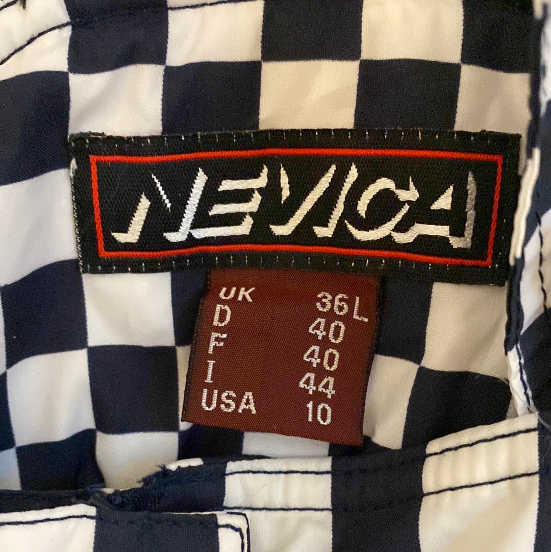 Vintage Nevica Zig Zag Navy & White Snow Pants label