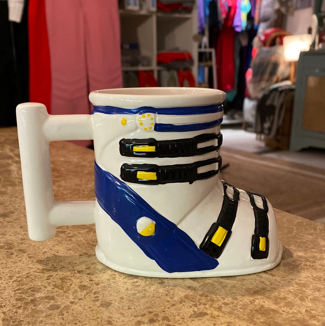 Vintage NOS Ceramic Ski Boot Mug