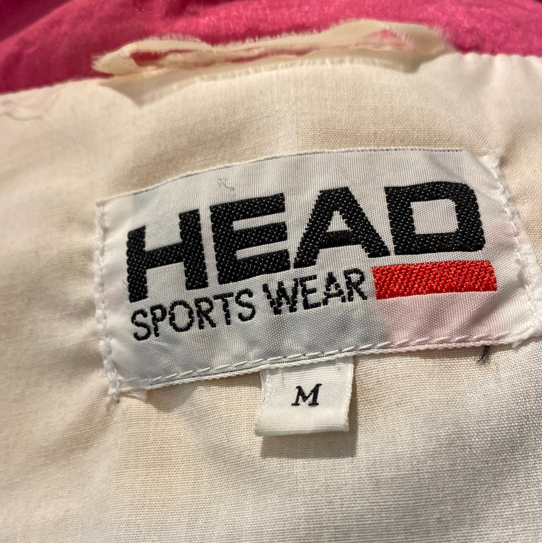 Vintage Head Sportswear Geometric Print Soft Shell Jacket. Brand label & size