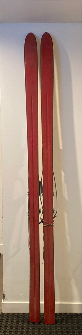 Vintage Hagan Wooden Skis 215cm