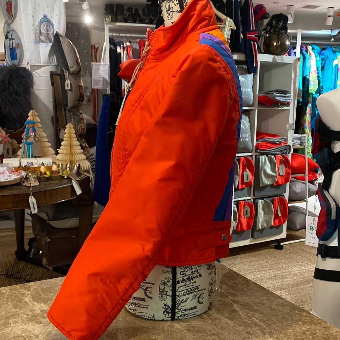 Vintage Head Red Rainbow Ski Jacket (Rent)