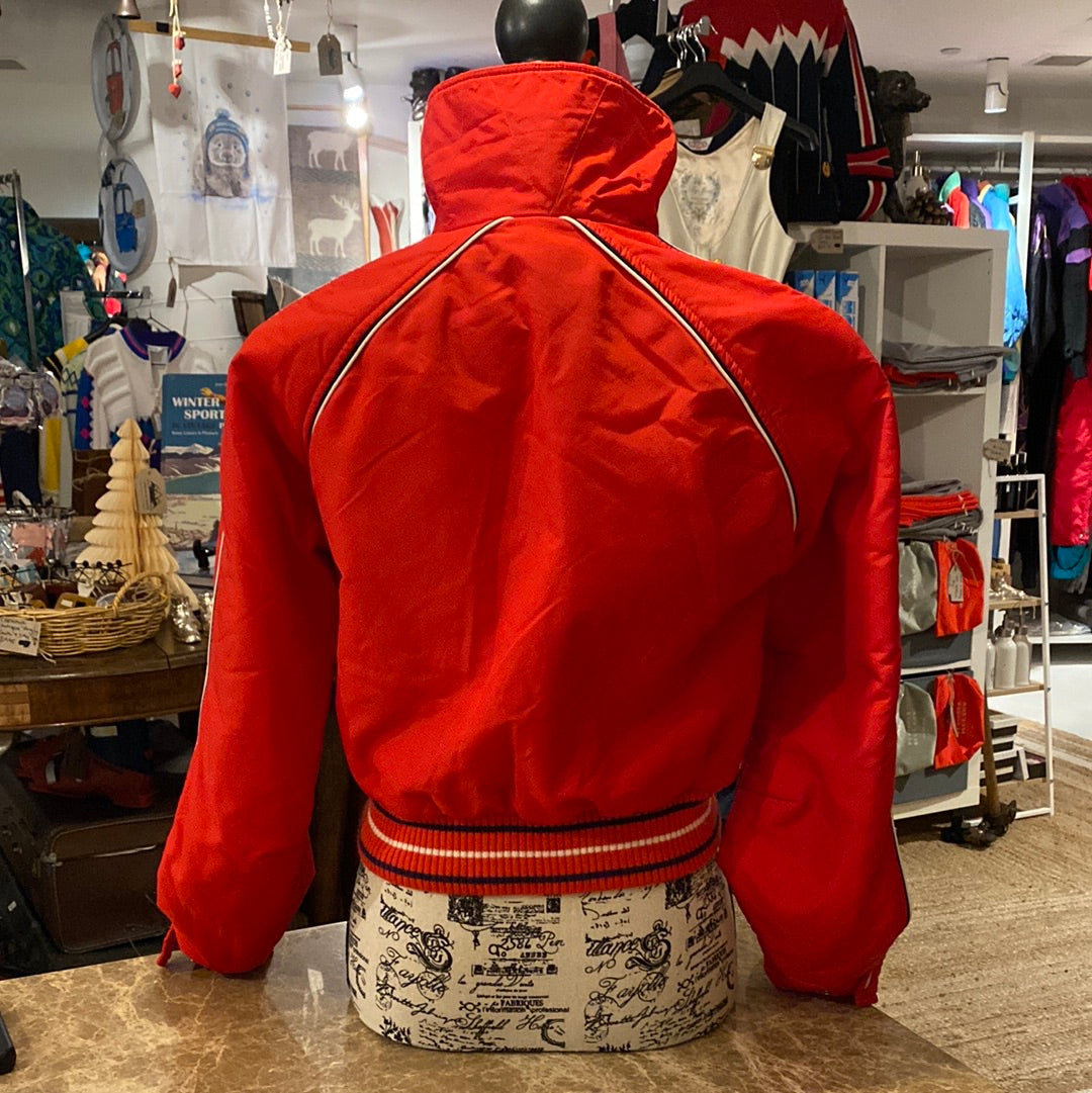 Vintage Innsbruck Red Ski Jacket, rear view