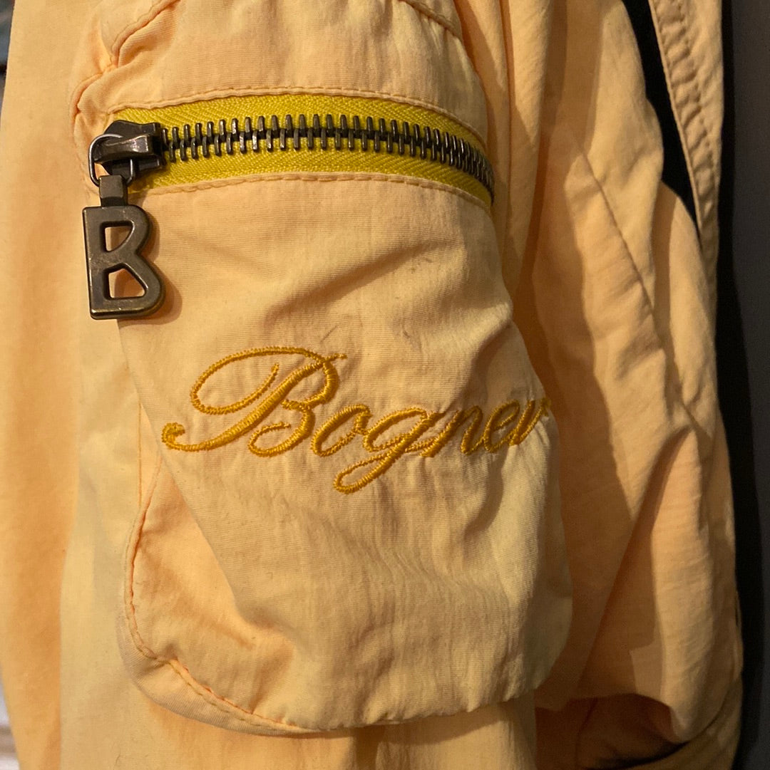 Vintage Bogner Yellow & Black Batwing Jacket