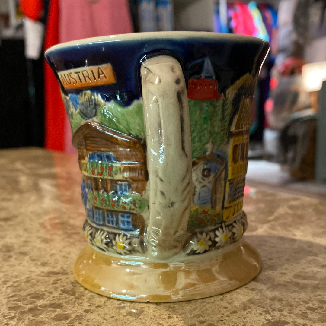 Vintage Tirol Ceramic Beer Stein Mug