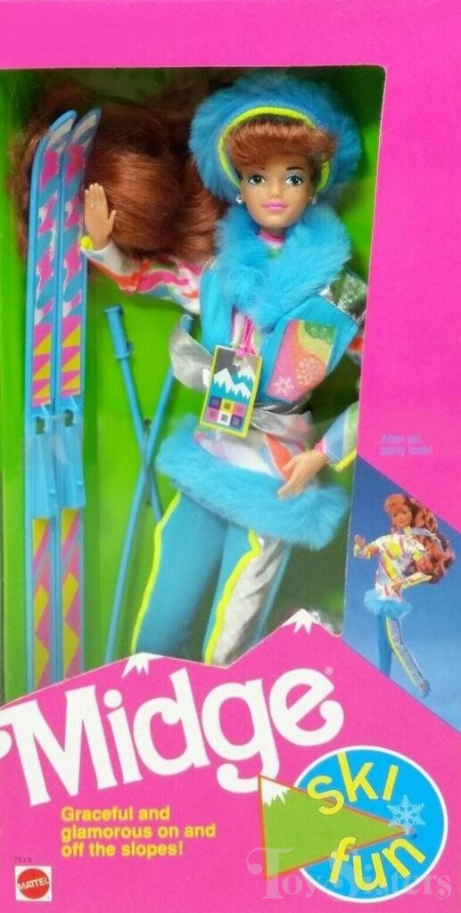 1991 Ski Fun Barbie: Midge's Aqua Ski Outfit. In Box. Box not included