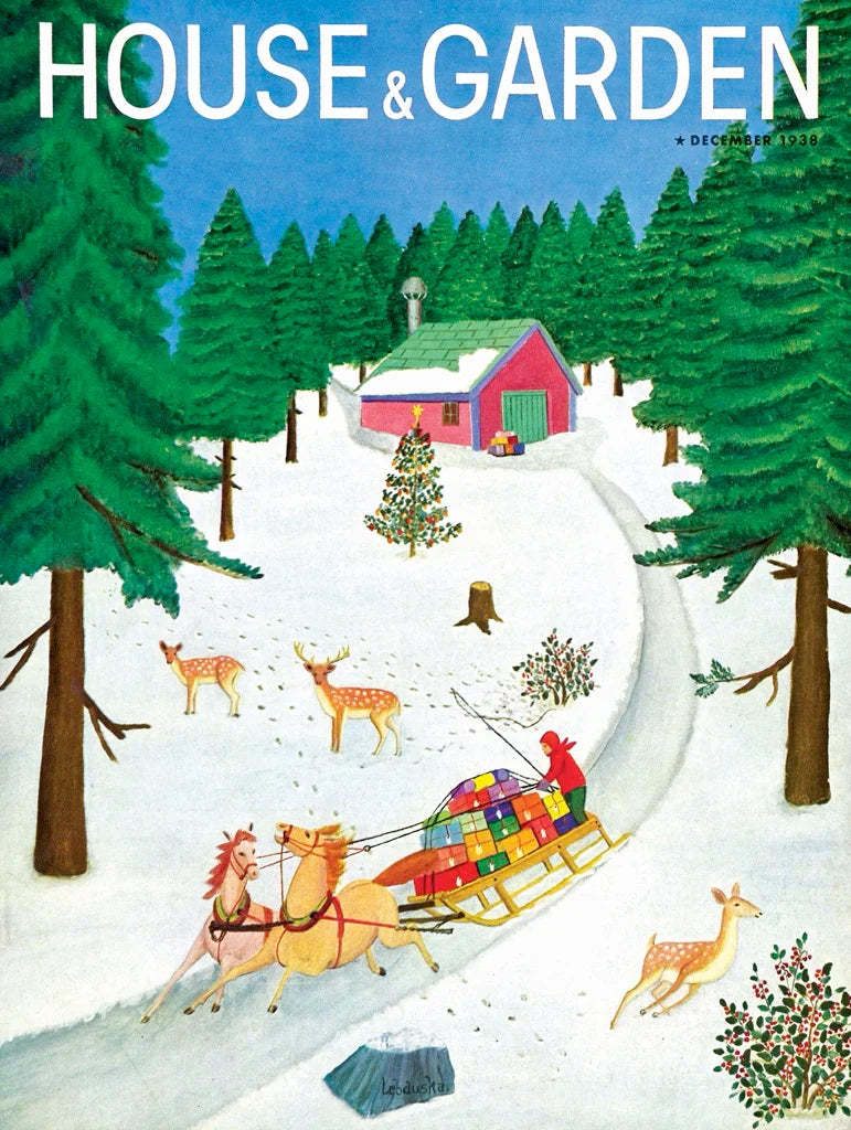 This image shows how the sleigh ride puzzle is intended to look once it is complete. 
