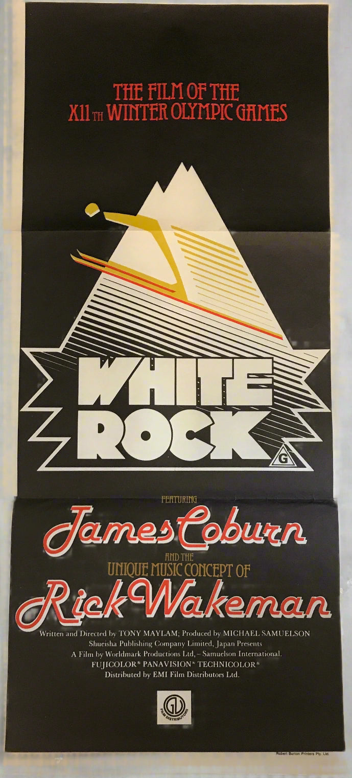1976 White Rock The Film Of The XII Winter Olympic Games Original Movie Poster