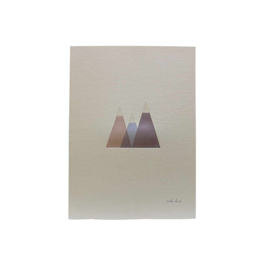 Snow Capped Mountain Print Unframed