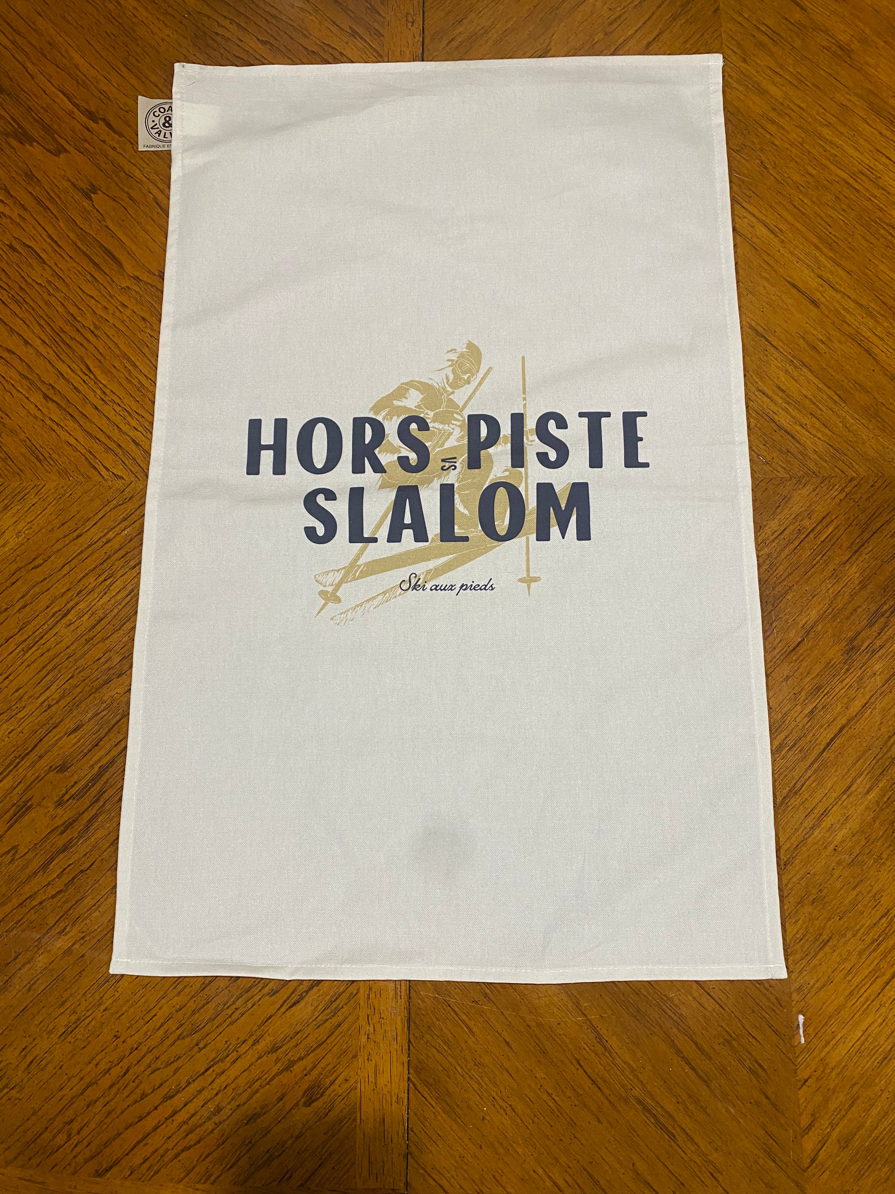 Hors Piste vs Slalom Tea Towel