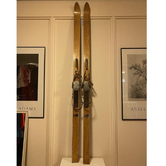 Perfect Balance Vintage Wooden Skis