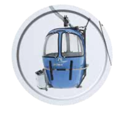Photo of a Blue Vintage Gondola printed onto a Round White Serving Tray
