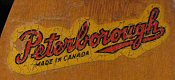 Example of a Peterborough Wooden Skis Logo intact
