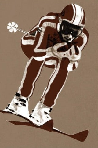 Ski Racer Tea Towel graphic